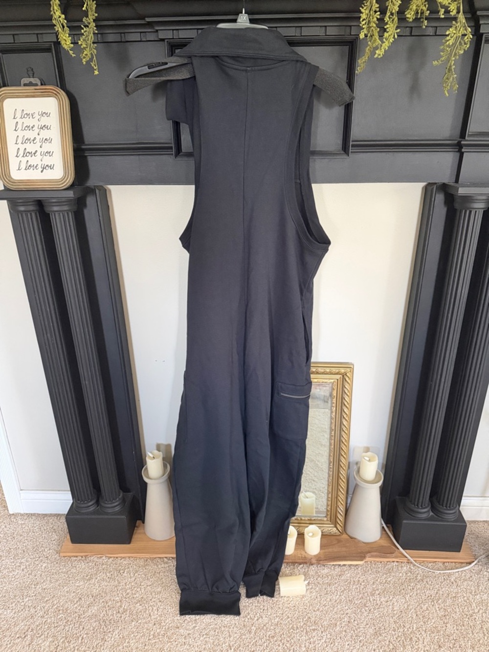 FP movement Black Sleeveless Zip-Front Jumpsuit - Picture 3 of 5